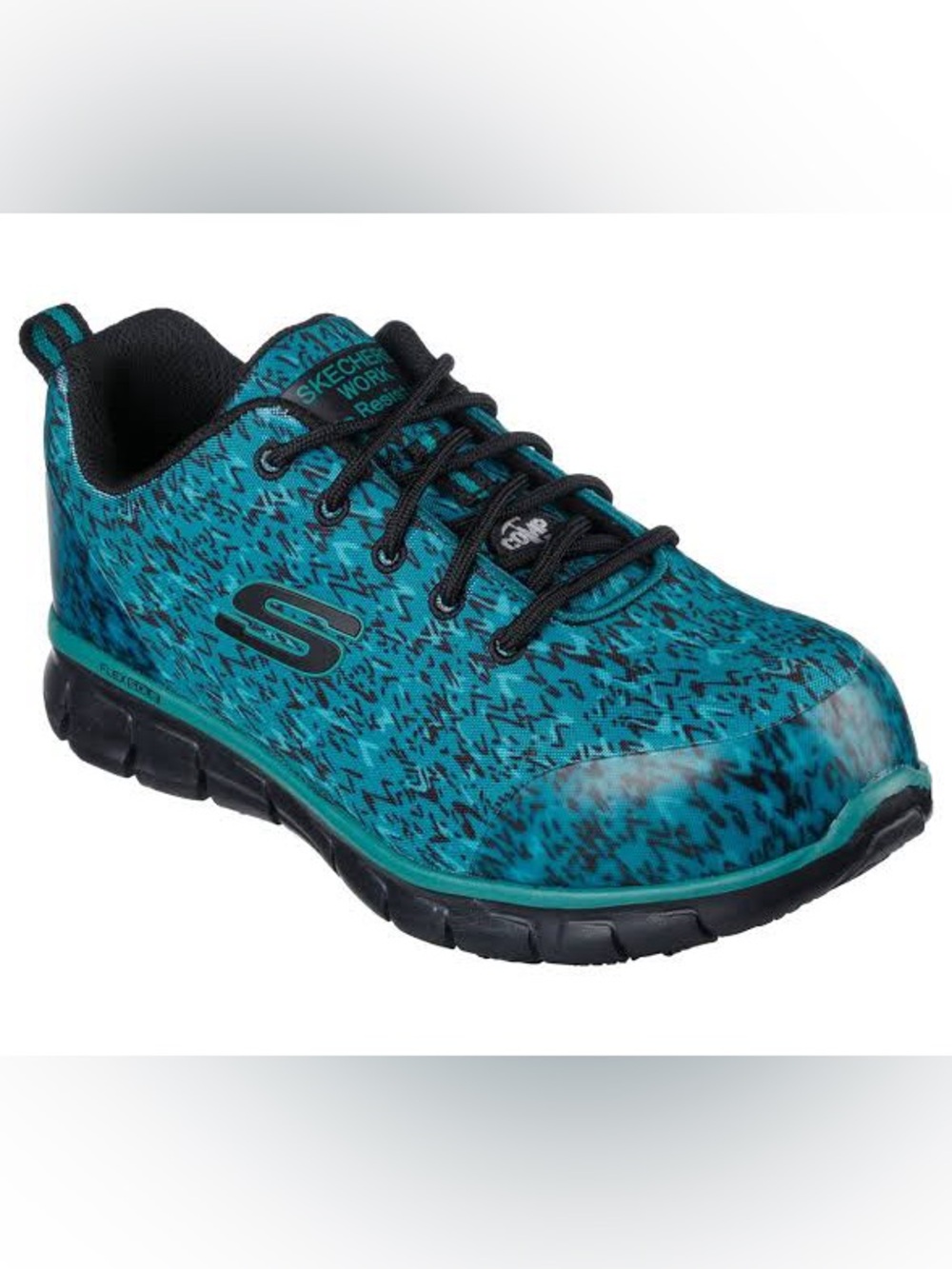 Skechers Work Sure Track – Saivy Slip-Resistant Composite Toe Work Shoes - 7